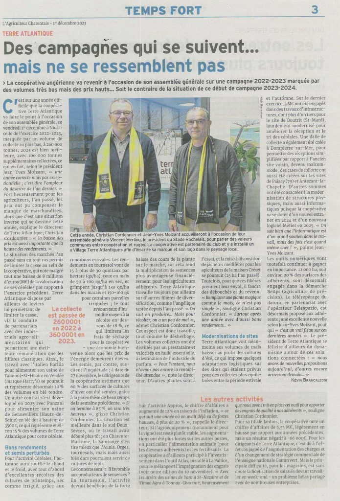 Agriculteur Charentais 1er déc. 2023